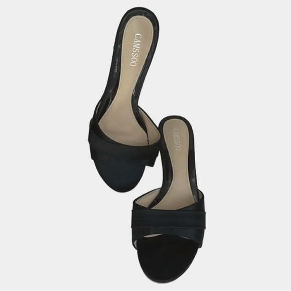 Camssoo - Black Short Slip-On Heel - Picture 3 of 5